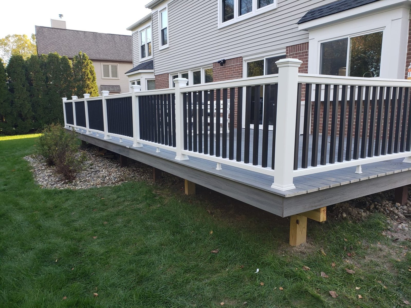 Deck and railing